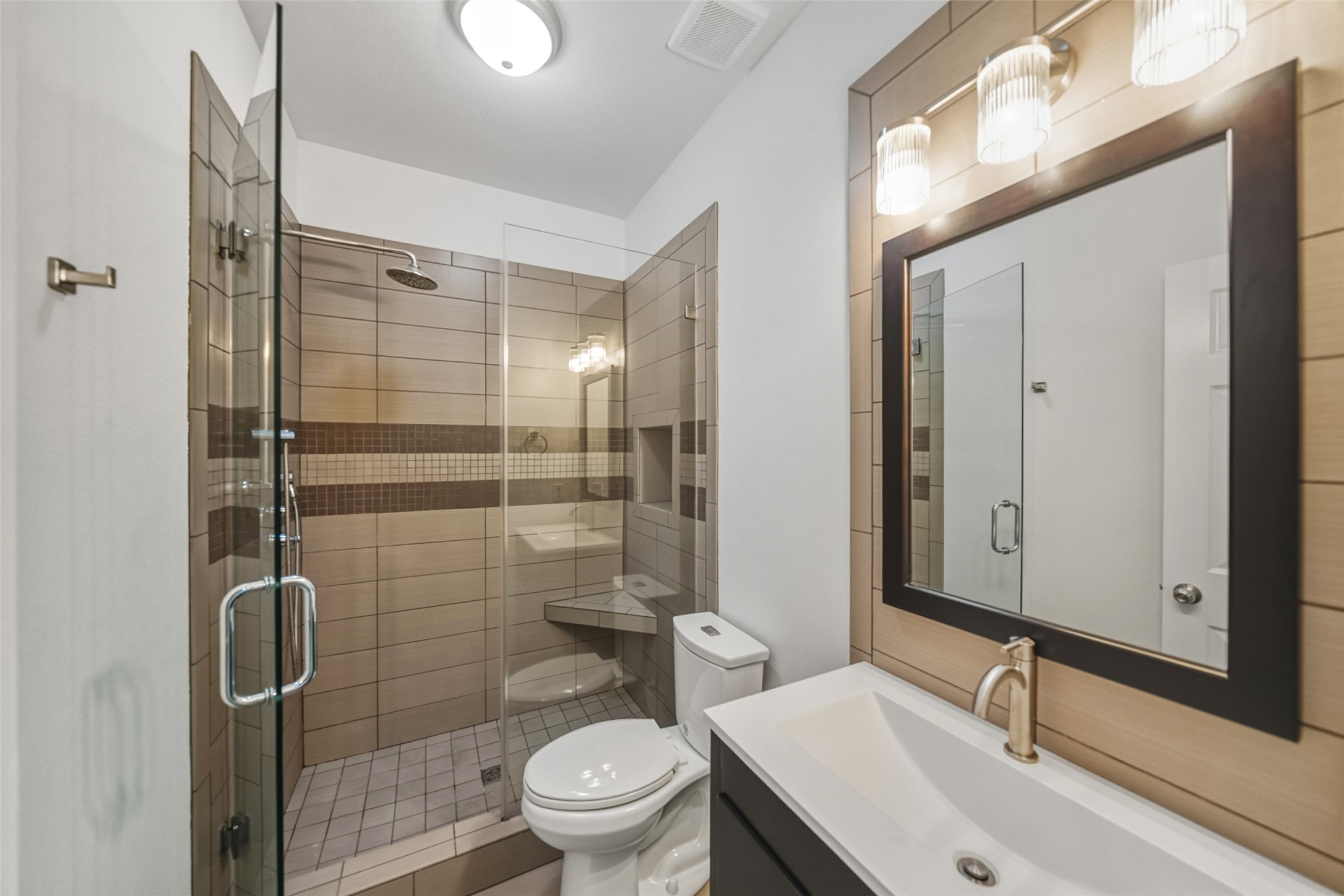 3103 Trail Ridge Drive Pearland, TX 77584 - Photo 30 of 35 a bathroom with a sink toilet and shower