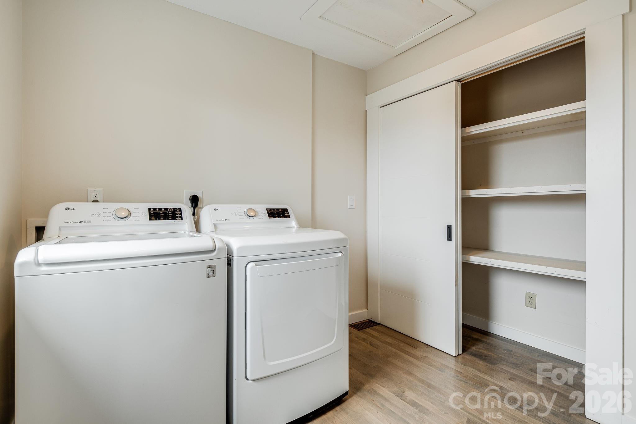 76 Murray De Bruhl Road Alexander, NC 28701 - Photo 17 of 44 a utility room with dryer and washer