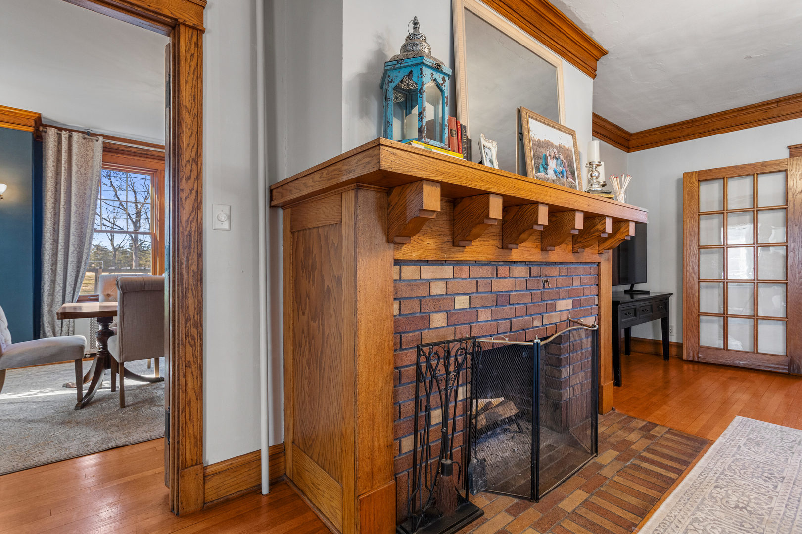 1124 North State Street Monticello, IL 61856 - Photo 12 of 53 a living room with furniture and a fireplace