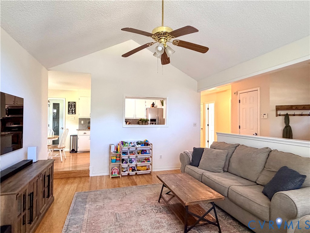 4924 Wilconna Road Chesterfield, VA 23832 - Photo 4 of 22 Vaulted ceiling with a brass and wood-finish ceili
