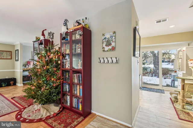 a view of a hallway with interior of the house