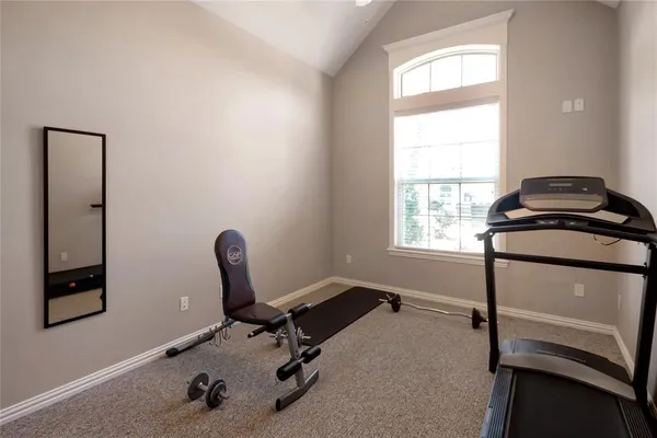 a room with a window