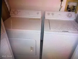a close up of a washer and dryer
