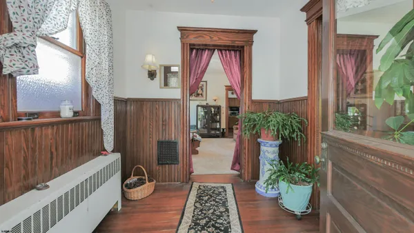 a entryway to the house