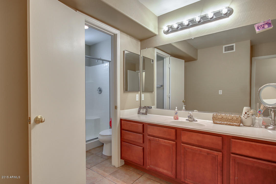 5362 West Pecan Road Laveen, AZ 85339 - Photo 21 of 28 a bathroom with a double vanity sink toilet and a mirror
