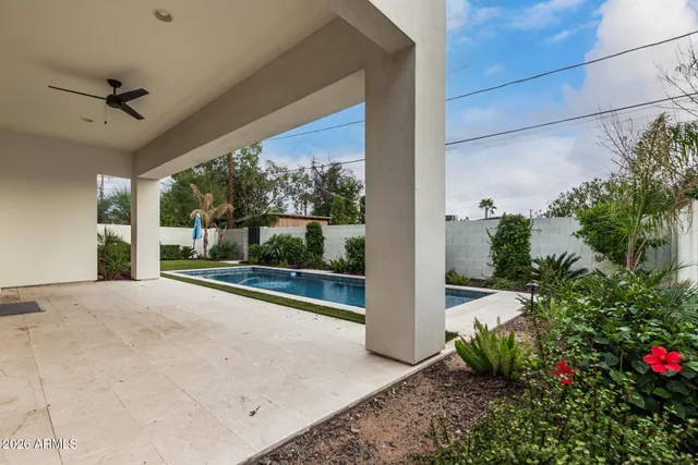 a view of a room with a porch