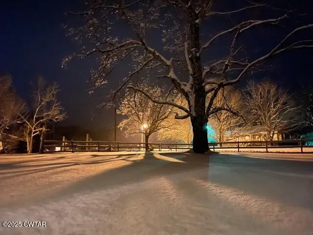 a view of street with trees