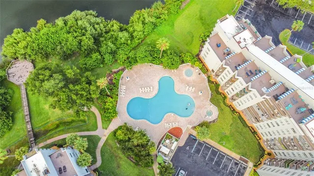 a bird view of a house