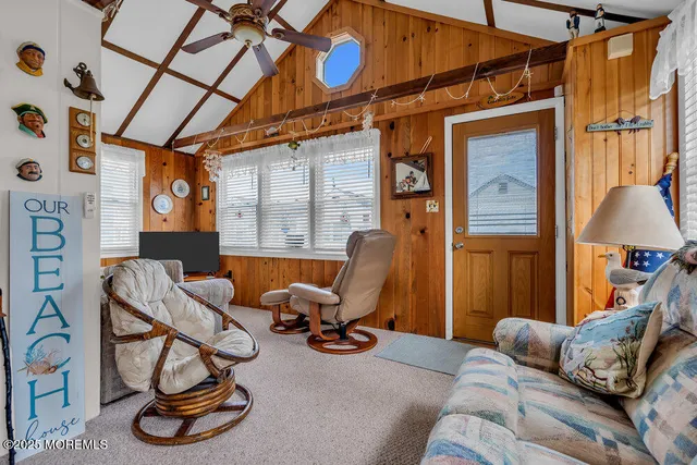 a bedroom with furniture