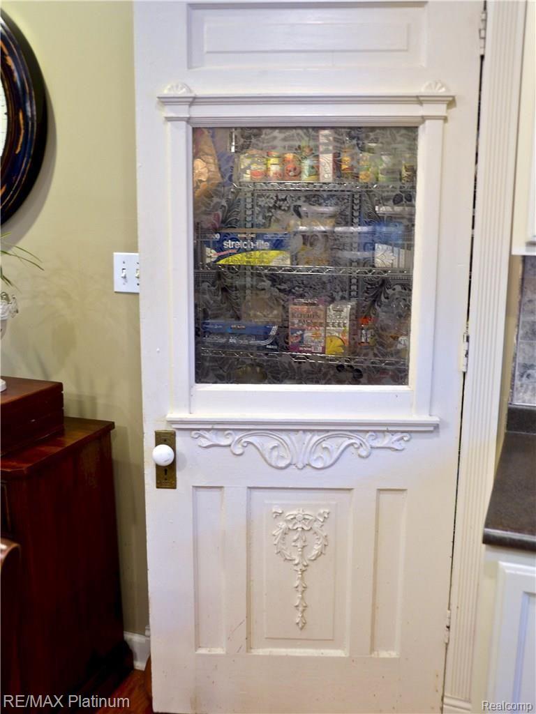 17860 Garvey Road Chelsea, MI 48118 - Photo 14 of 31 Pantry Door, Original to Farmhouse, original etched glass.