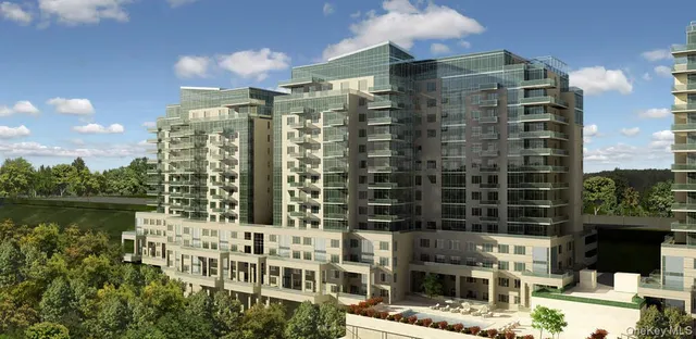 a picture of a building with glass windows