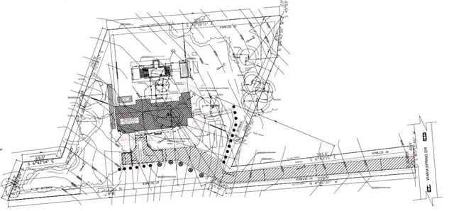 a view of a terrace with sky view