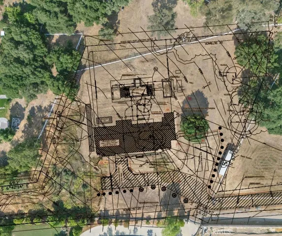 an aerial view of a houses