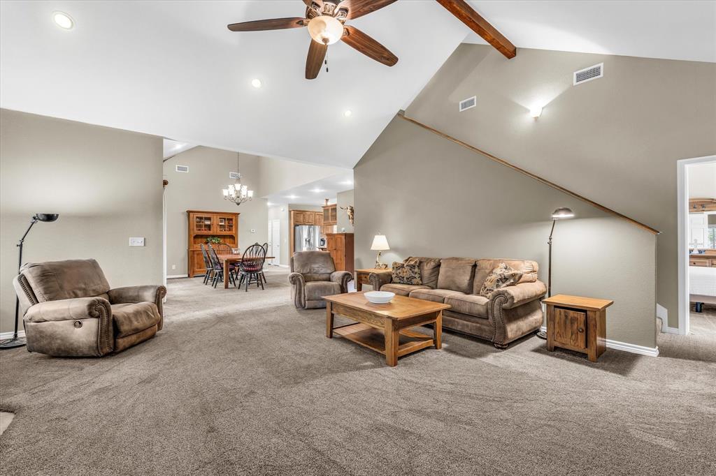 613 Bone Road Valley Mills, TX 76689 - Photo 5 of 40 a living room with furniture and a ceiling fan