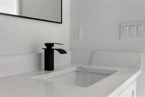 a close view of sink