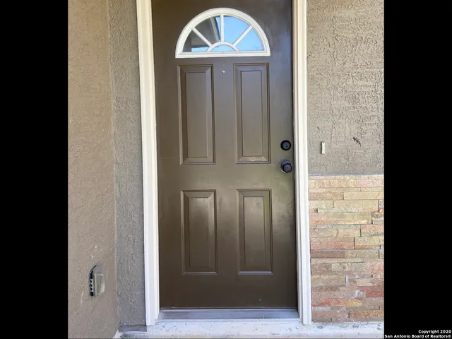 a view of front door of a house