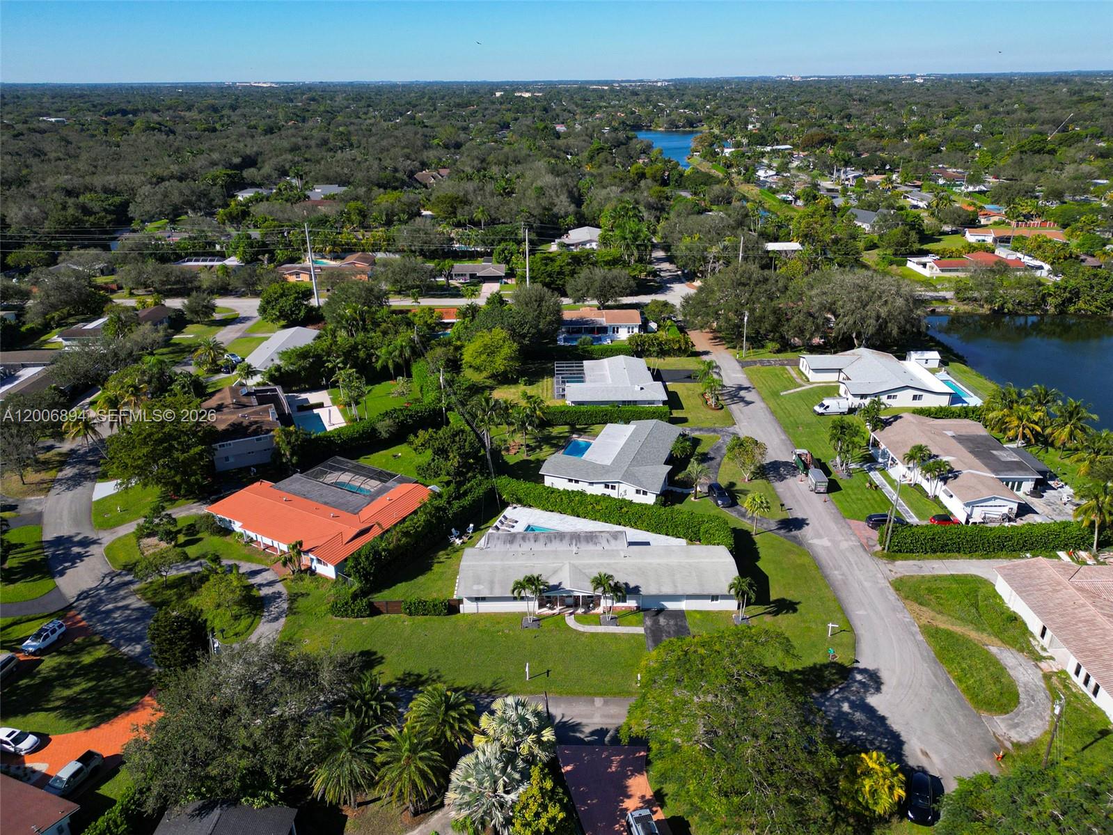 10600 Southwest 80th Court Miami, FL 33156 - Photo 48 of 51 an aerial view of residential houses with outdoor space