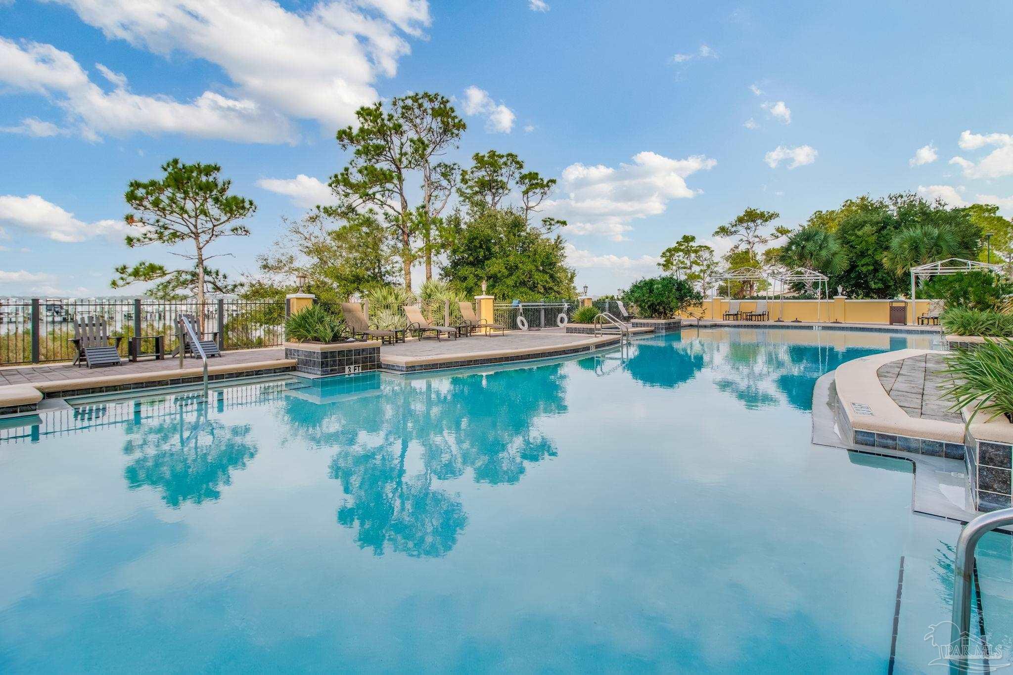 a view of a lake with a house