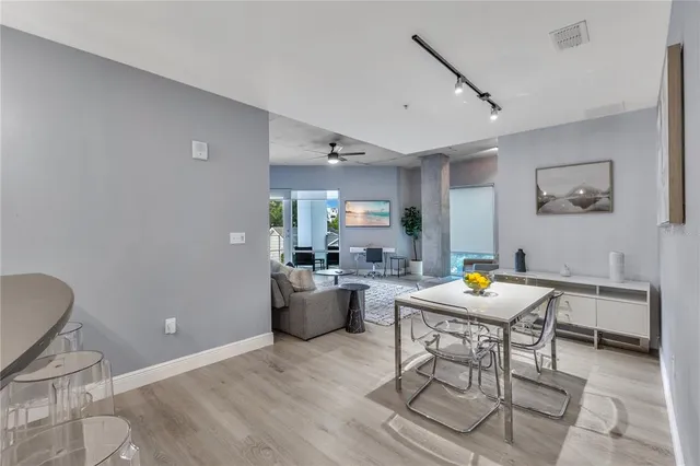a view of kitchen and washer and dryer