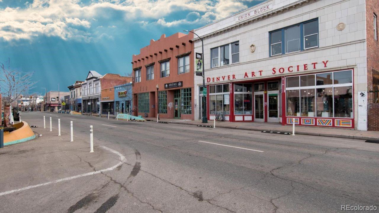 760 Santa Fe Drive, Unit 2 Denver, CO 80204 - Photo 33 of 33 a front view of a building with street