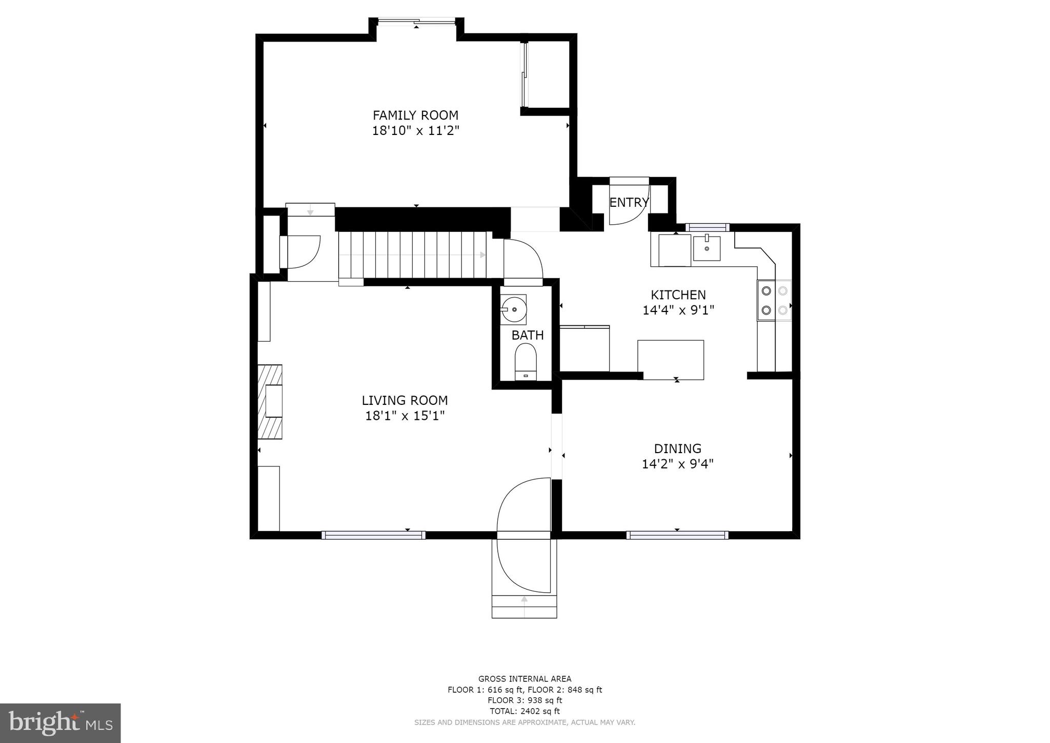202 Sandra Road Wilmington, DE 19803 - Photo 3 of 25 Main level floor plan