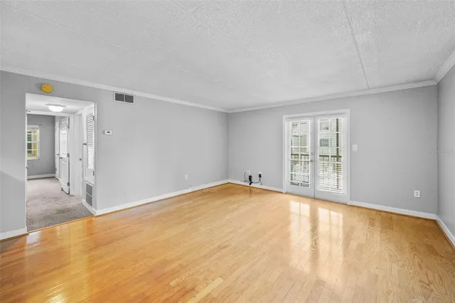 a view of kitchen and a window