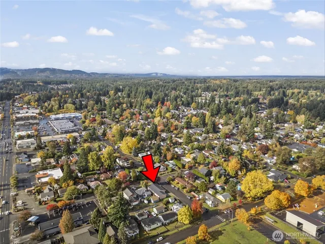 an aerial view of a city