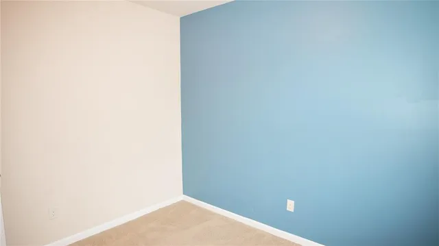 a hallway with closet