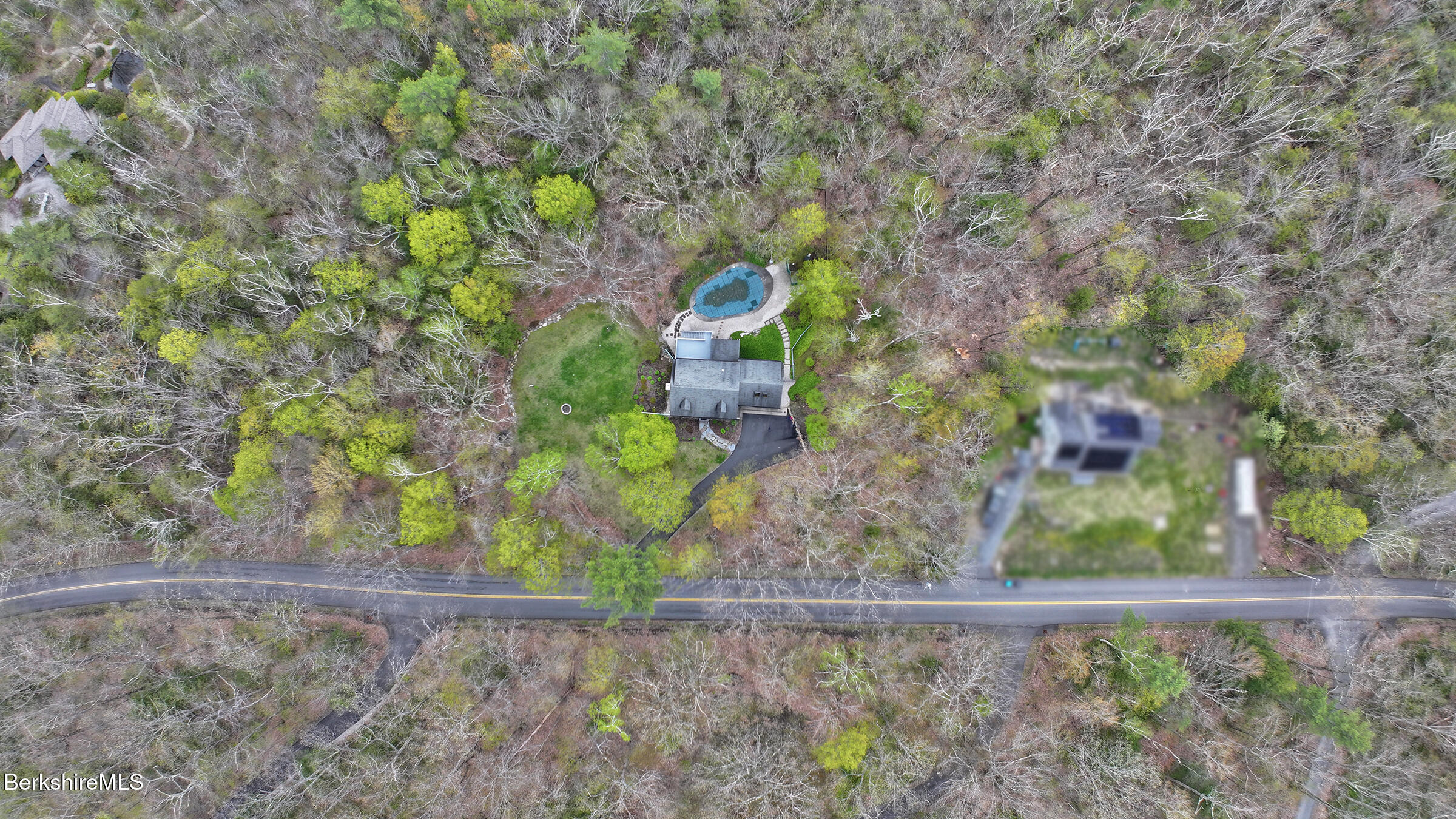 7 Stonebridge Way Tyringham, MA 01238 - Photo 45 of 46 VIEW FROM ABOVE