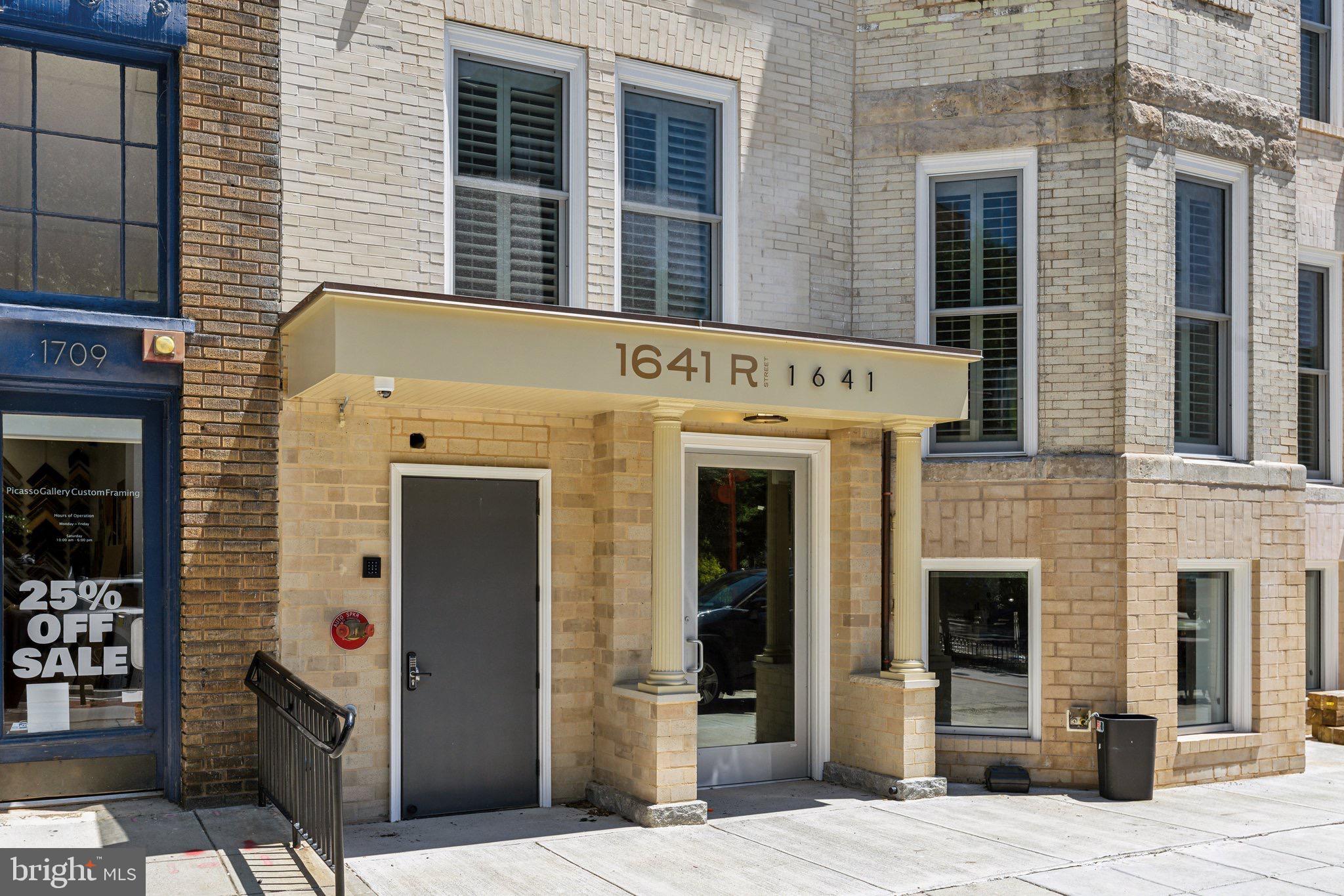1641 R Street Northwest, Unit 403 Washington, DC 20009 - Photo 35 of 36 Private side entrance for residents
