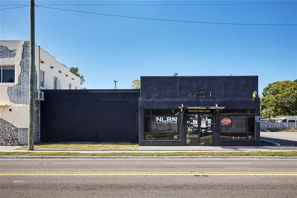 a view of a house and a street