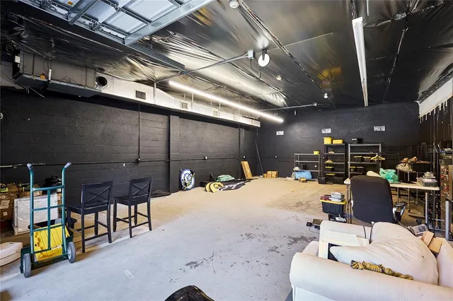 a outdoor space with furniture