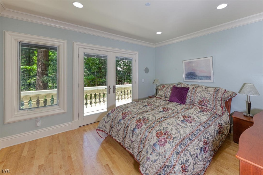 1580 Vivian Lane Incline Village, NV 89451 - Photo 25 of 35 a bedroom with bed and a large window