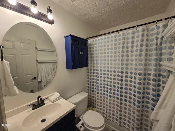 a room with table and window