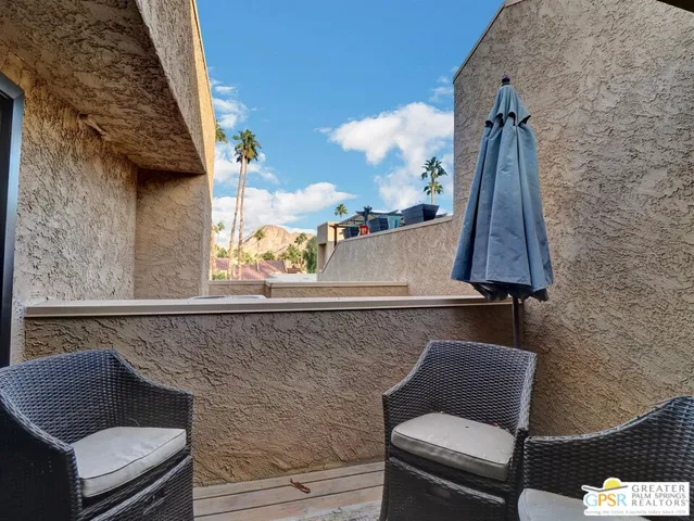 a view of outdoor space with seating area