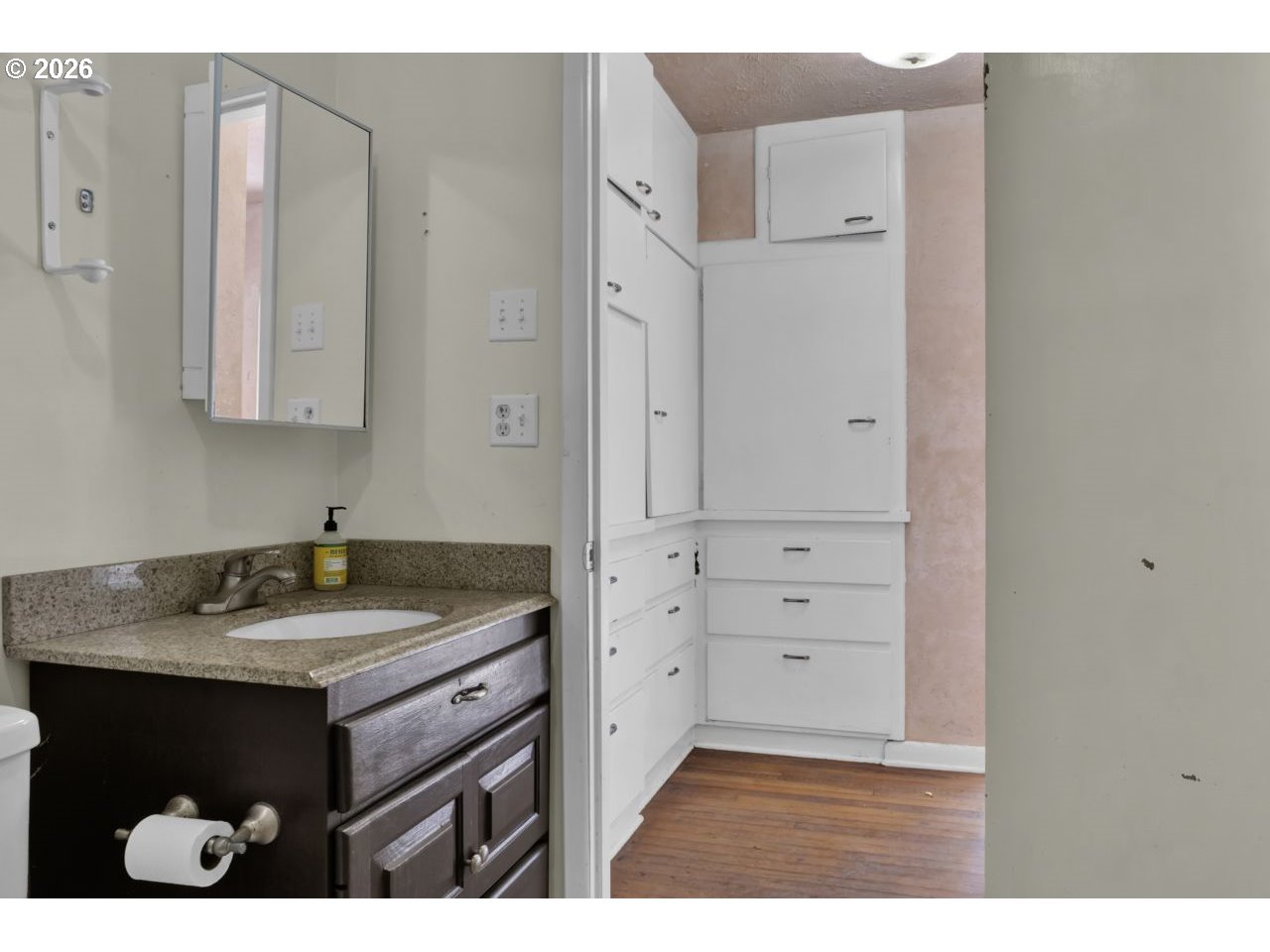 90136 Green Creek Road Swisshome, OR 97480 - Photo 21 of 42 a bathroom with a sink and a mirror