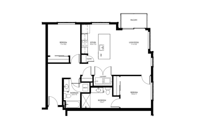 $2,118 | 5945 6th Avenue, Unit 211, Kenosha, WI 53140