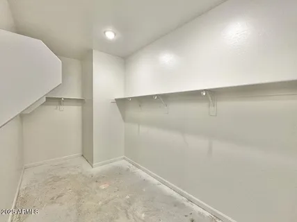 an empty room with a natural light