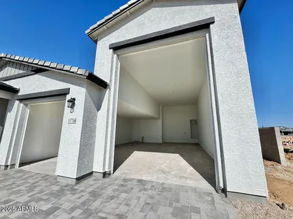 a view of a door of the house