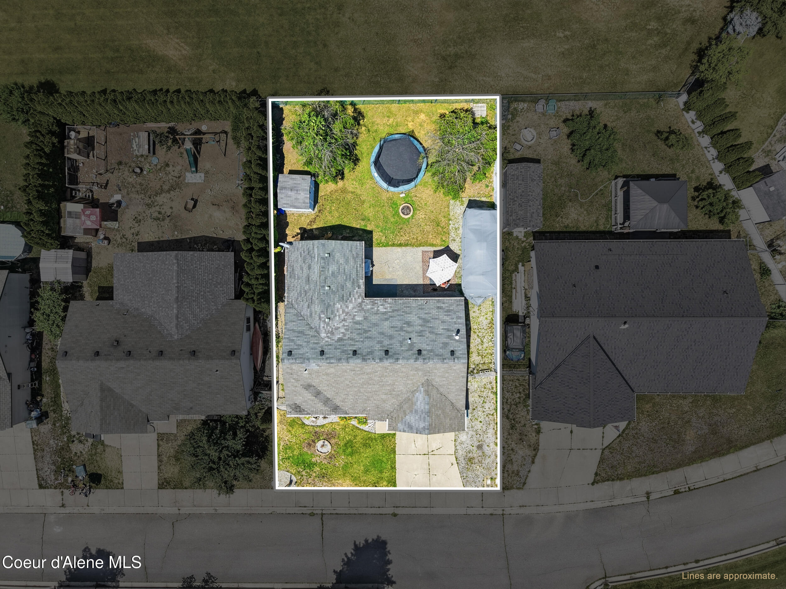 6687 Kamloops Drive Rathdrum, ID 83858 - Photo 29 of 41 Aerial with Estimated Property Lines