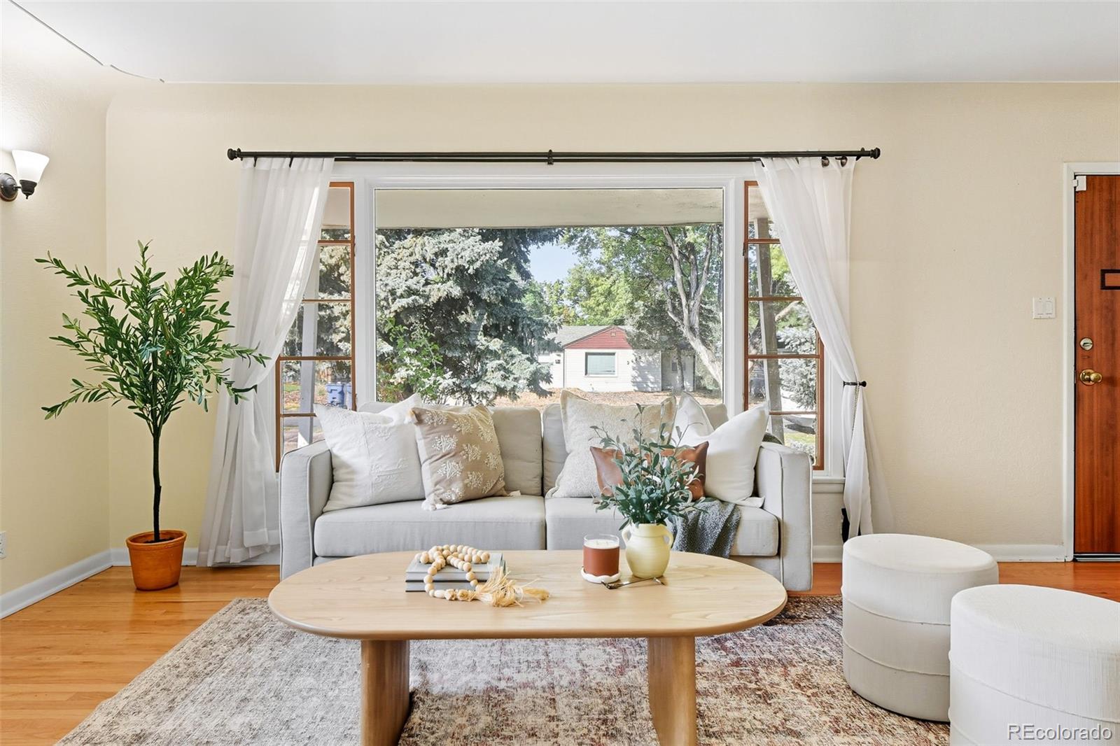 3420 Otis Street Wheat Ridge, CO 80033 - Photo 12 of 32 a living room with furniture and a potted plant
