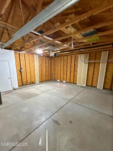 a view of a garage