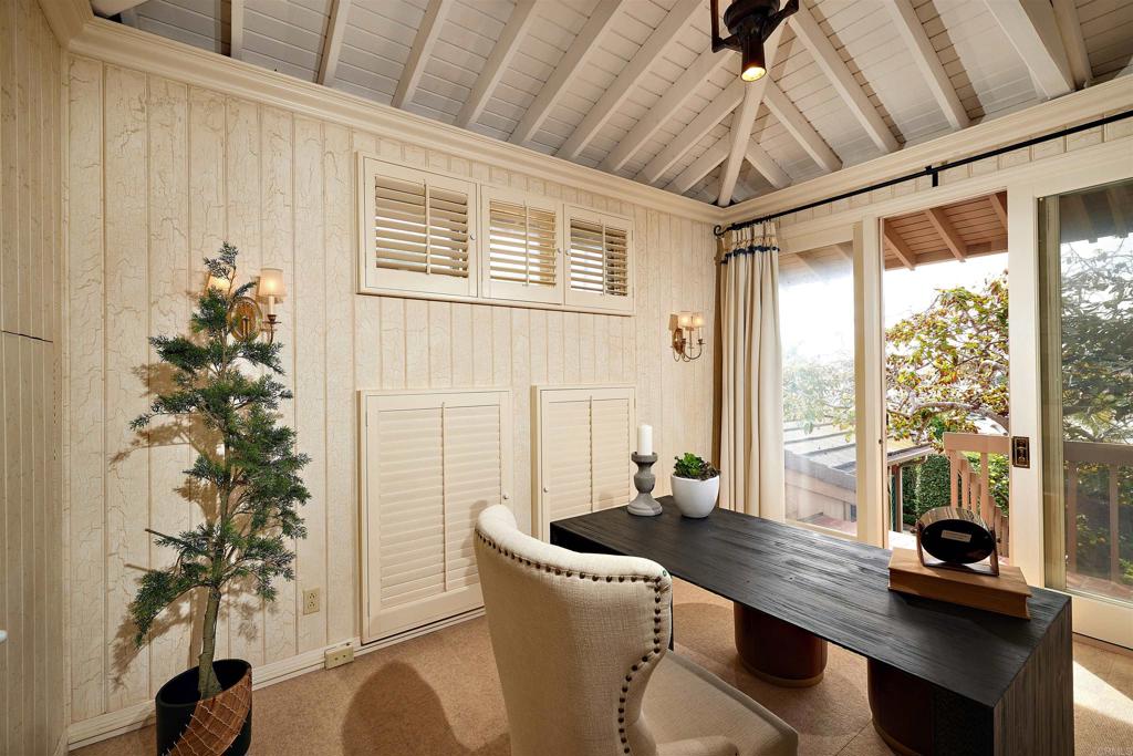 219 Calle De Sereno Encinitas, CA 92024 - Photo 32 of 43 a dining room with furniture and a potted plant