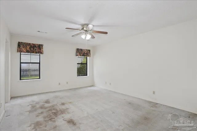 a view of an empty room