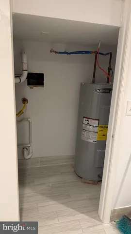 a view of water heater room