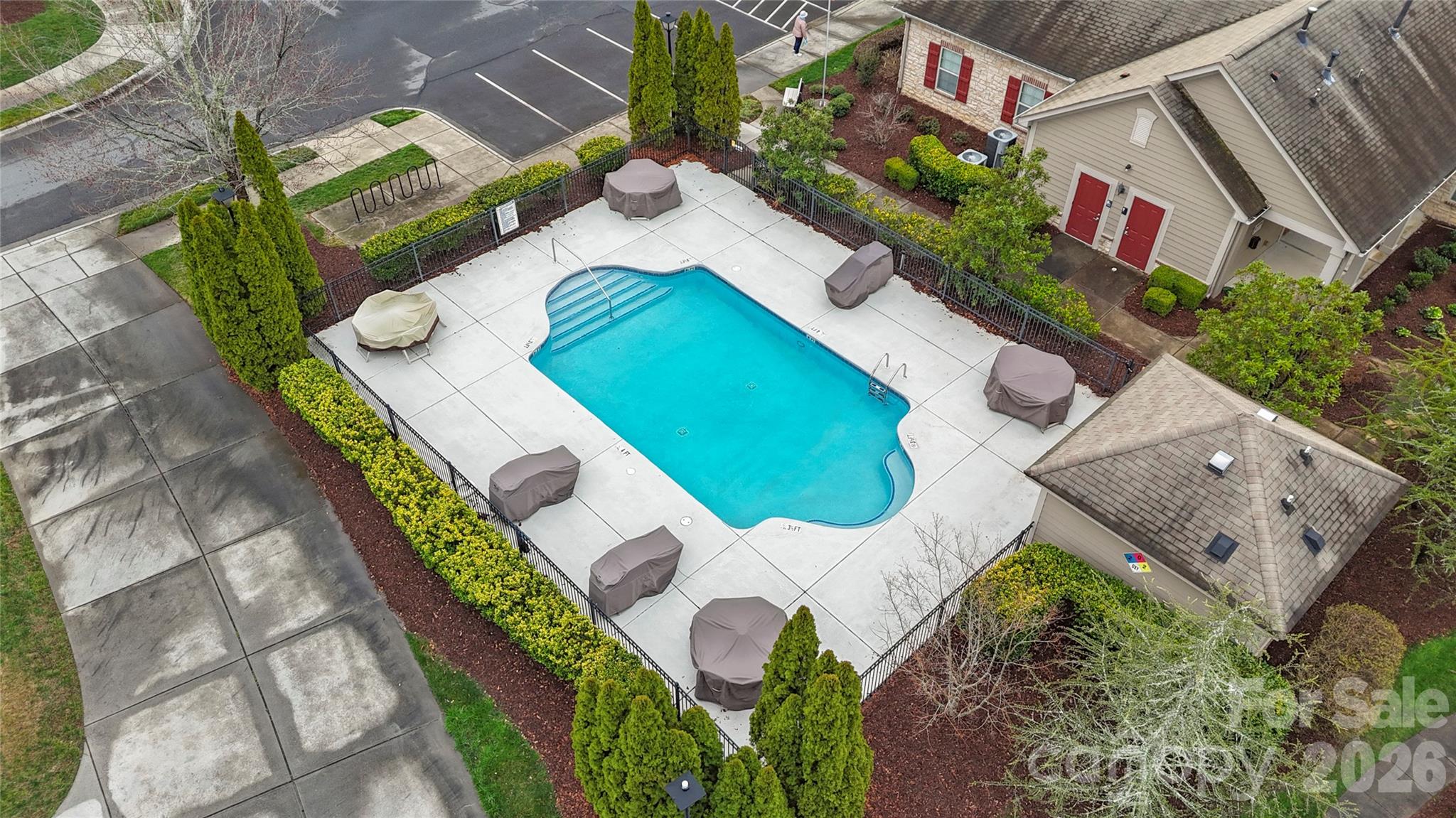 2444 Coltsview Lane Matthews, NC 28105 - Photo 36 of 43 an aerial view of a house with outdoor space