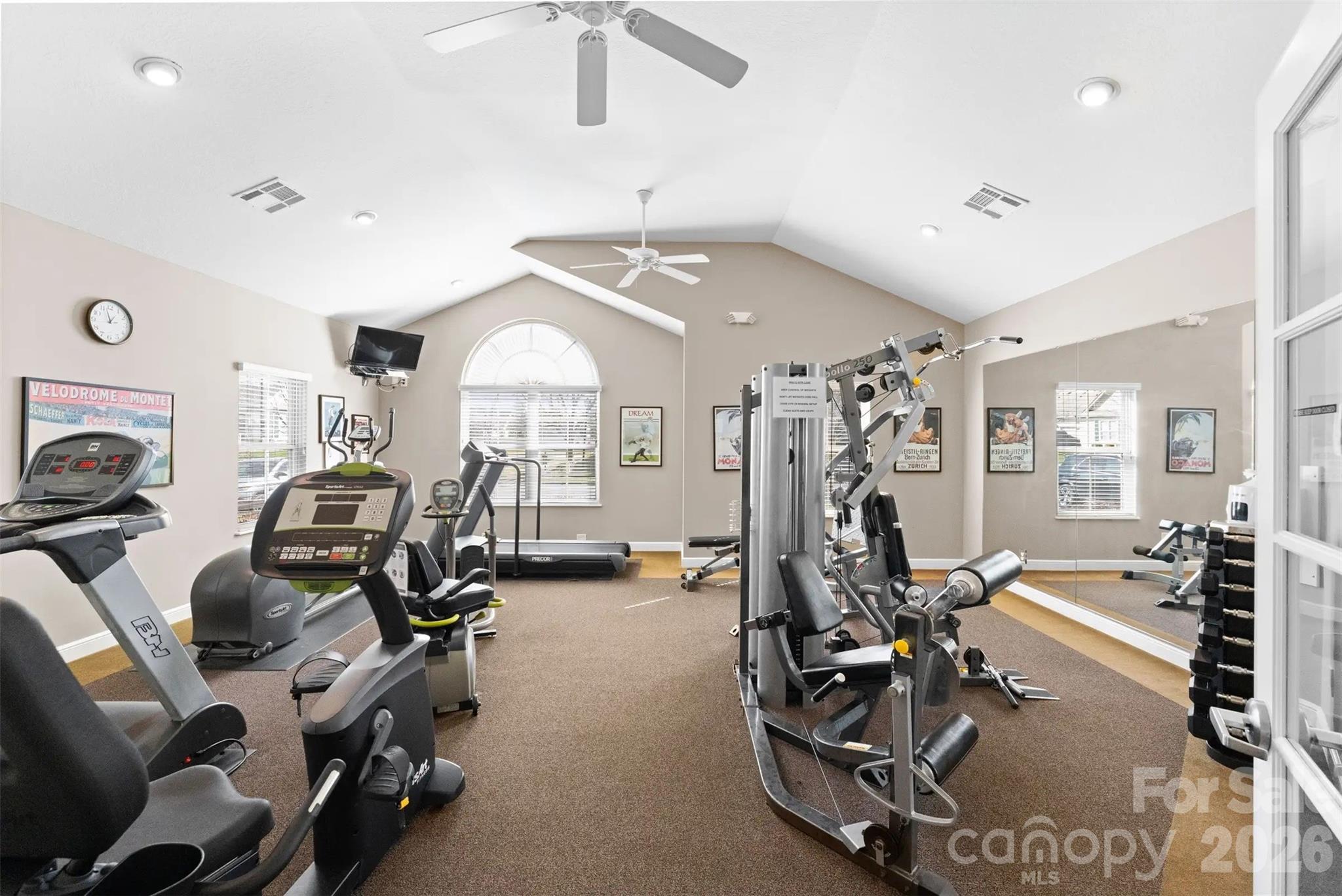 2444 Coltsview Lane Matthews, NC 28105 - Photo 40 of 43 a view of a room with gym equipment