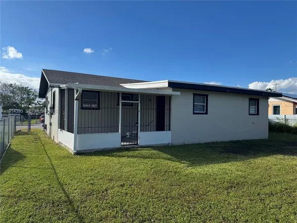 a backyard of a house