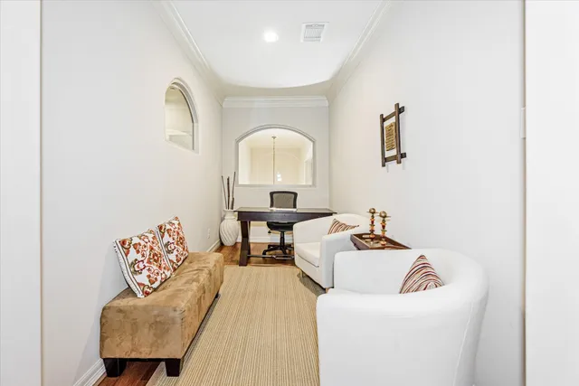 a bedroom with a bed and a storage