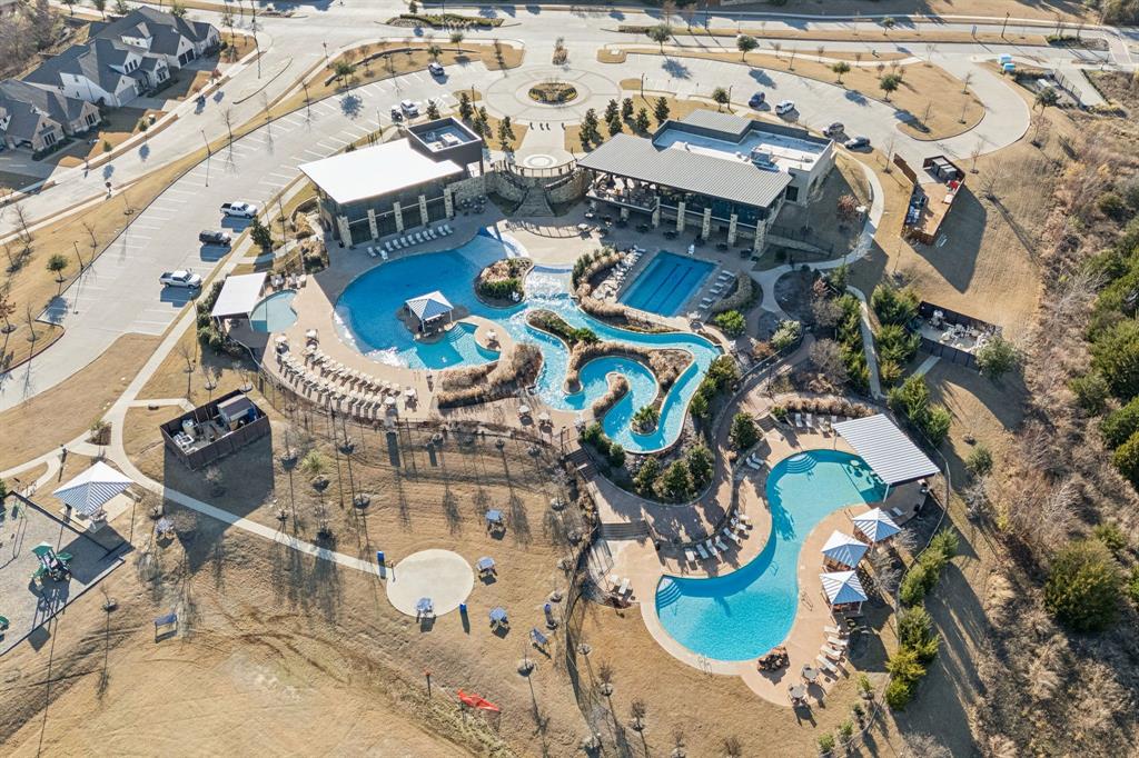 2011 April Dew Way Wylie, TX 75098 - Photo 9 of 20 an aerial view of a house with a swimming pool